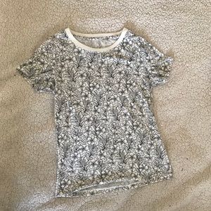 Aeropostal Prince and Fox floral ringer tee